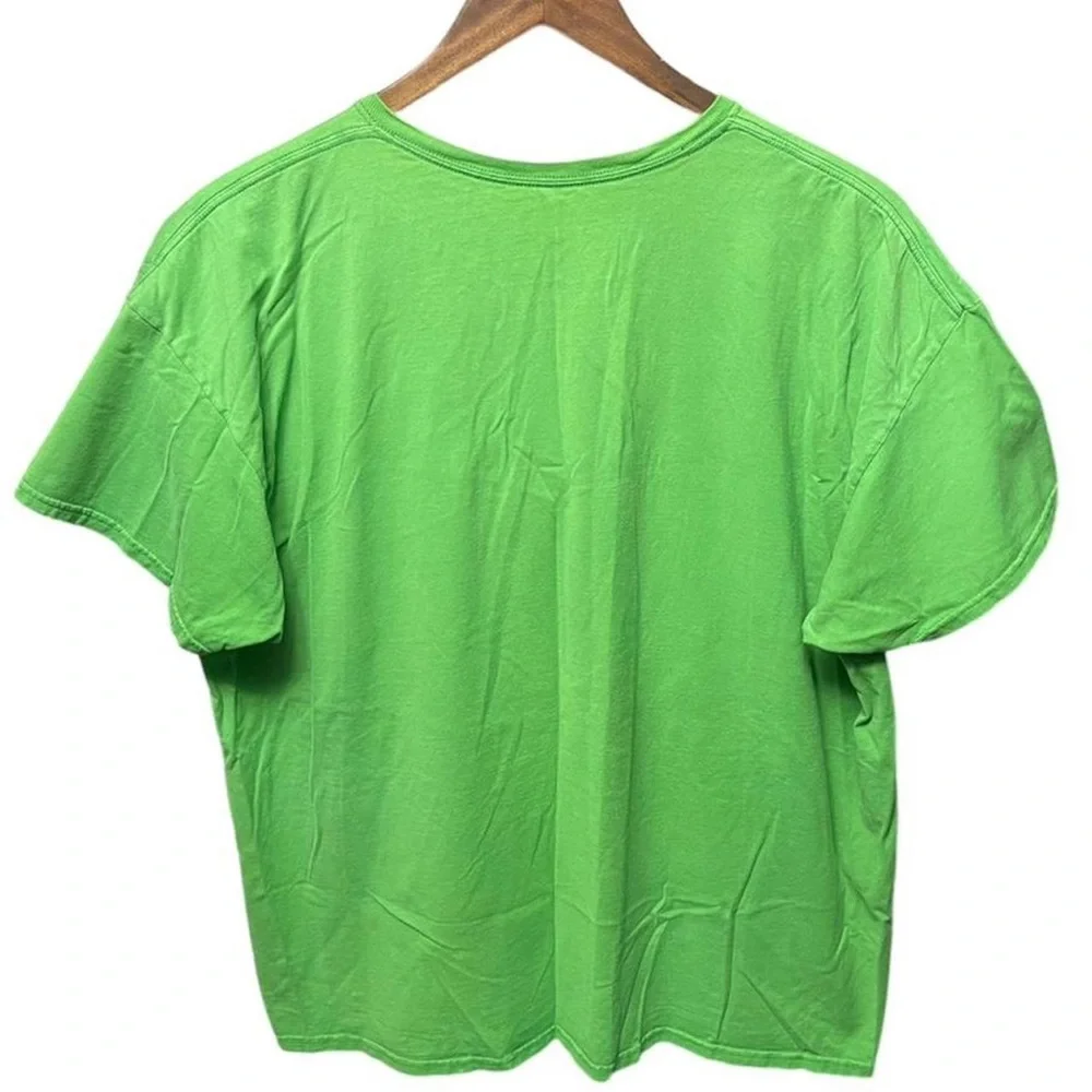 blank light green casual short sleeve crewneck spring summer T-shirt
